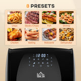 Wise Galleria Air Fryer with eight cooking presets for versatile meal preparation