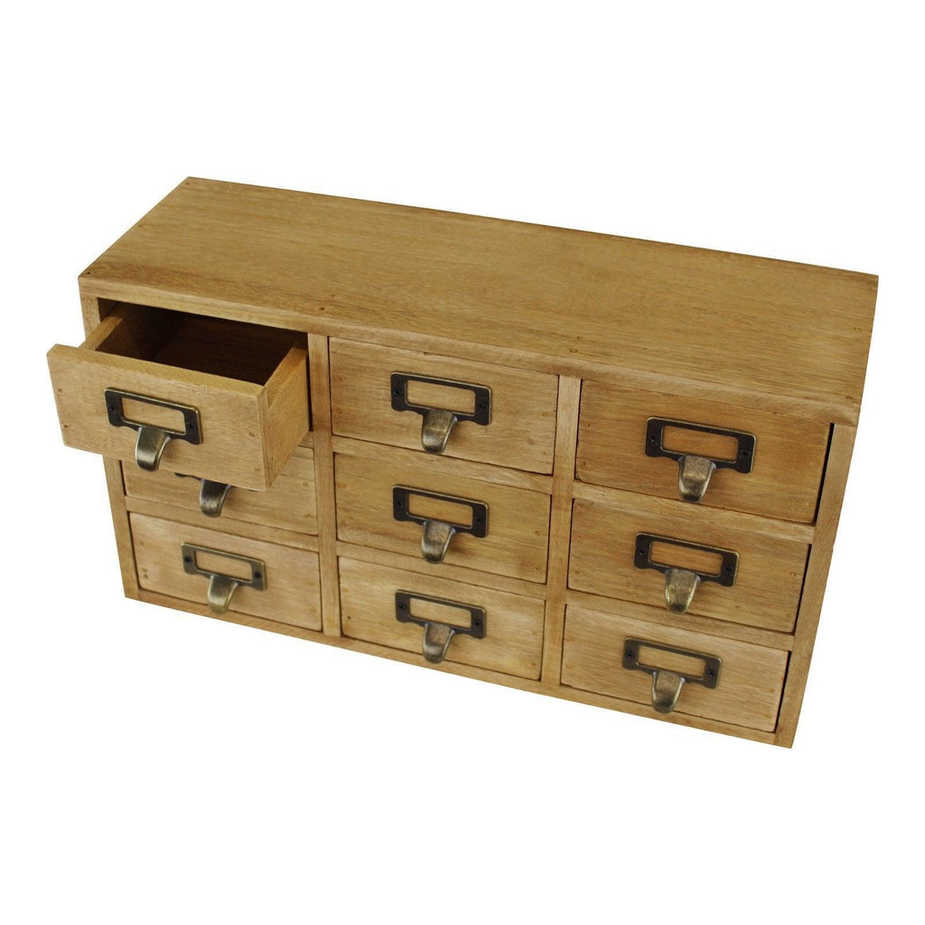 9 Drawer Triple Level Small Storage Unit, Trinket Drawers Geko Products