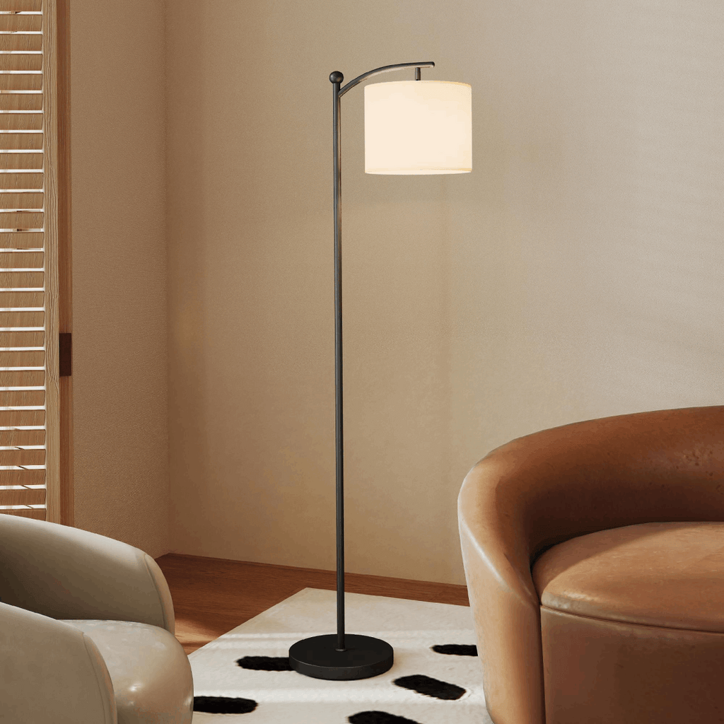 HOMCOM LED Floor Lamp with Dimmable Colours Temperature & Brightness, Black HOMCOM