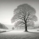 A Silent Winter Morning Canvas