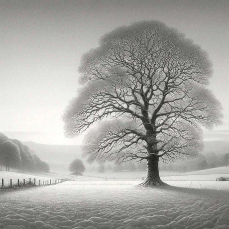 A Silent Winter Morning Canvas
