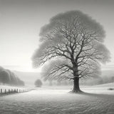A Silent Winter Morning Canvas