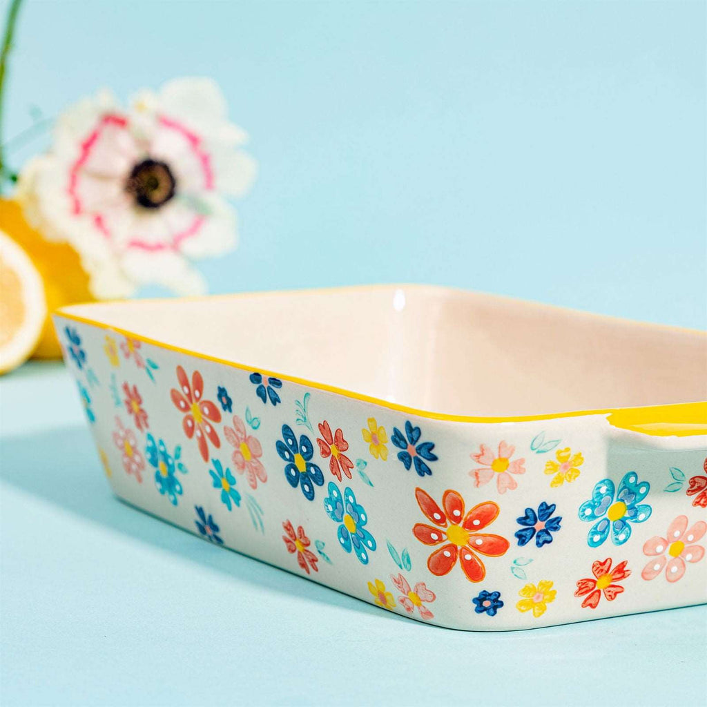 Folk Floral Serving Dish Geko Products