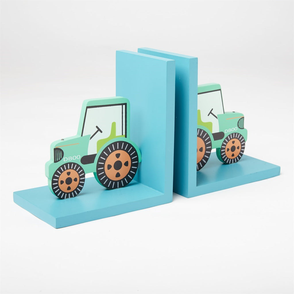 Green Tractor Bookends Geko Products