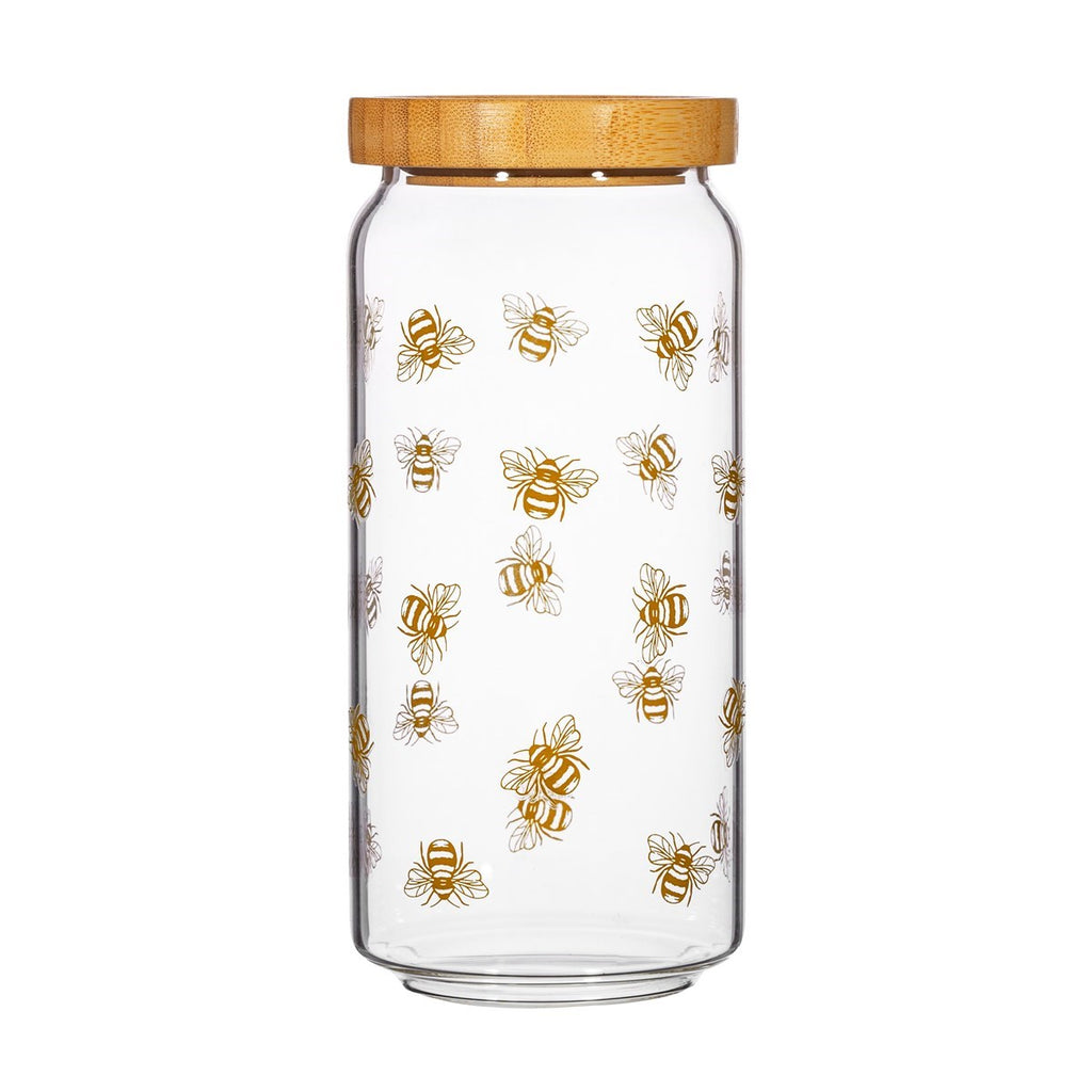 Vintage Bee Glass Storage Jar Large Geko Products