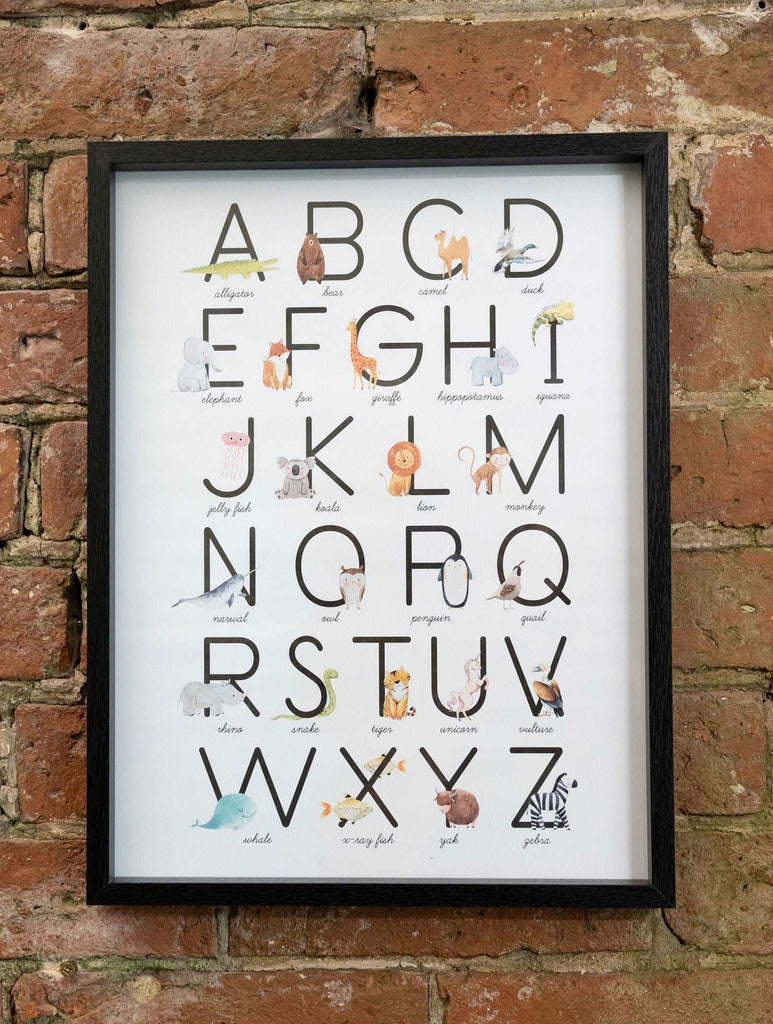 Baby Alphabet A-Z Animal Print Frame Geko Products