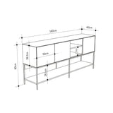 Amira Console Table Modern Sideboard & Storage Unit