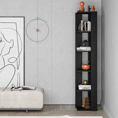 Nati Modern Corner Bookcase Display Unit Tall 161cm