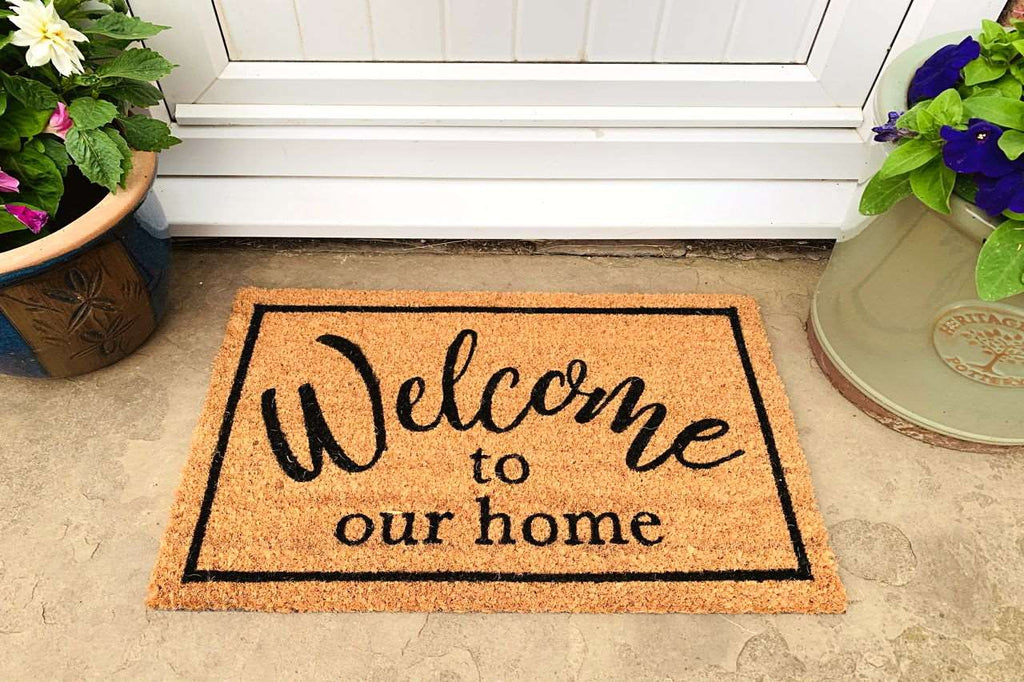 Coir Doormat with "Welcome To Our Home" Geko Products