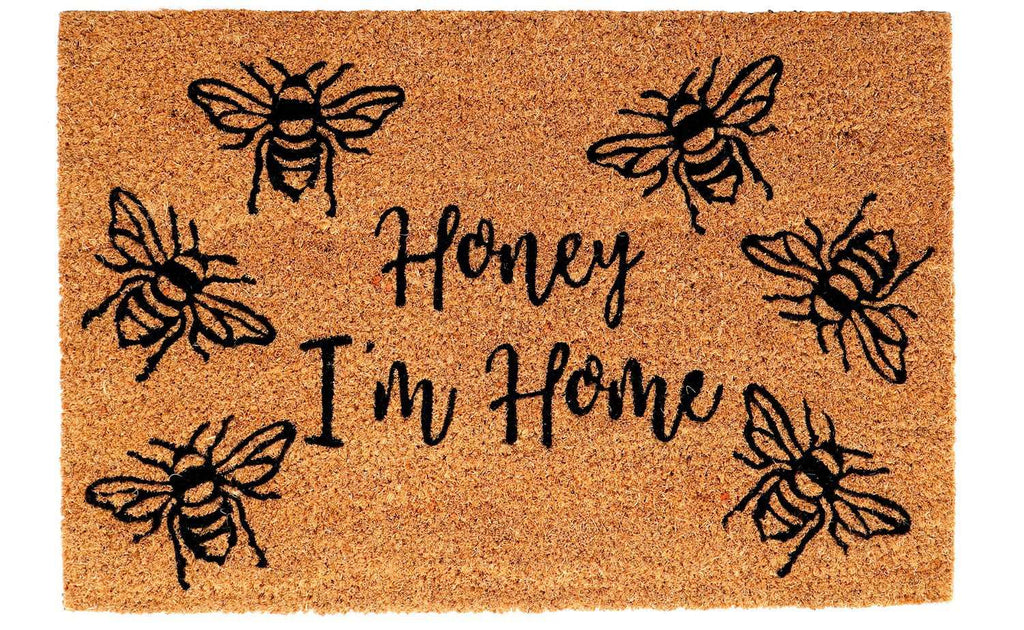 Coir Doormat with "Honey I'm Home" Geko Products