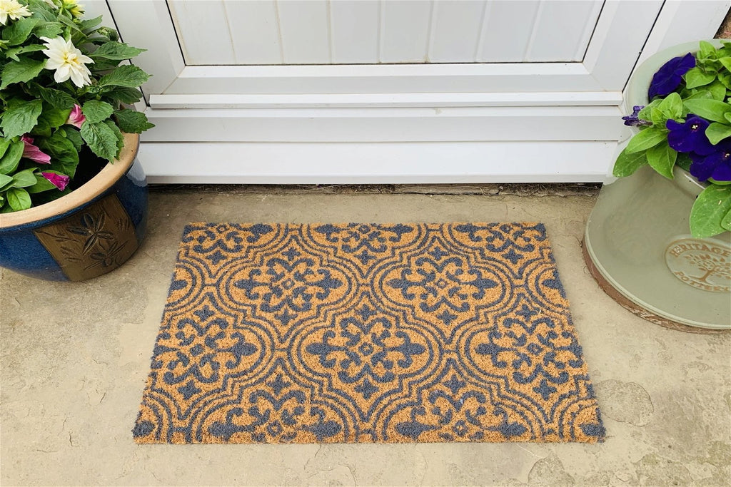 Coir Doormat Serenity Tile Design 40x60cm Geko Products