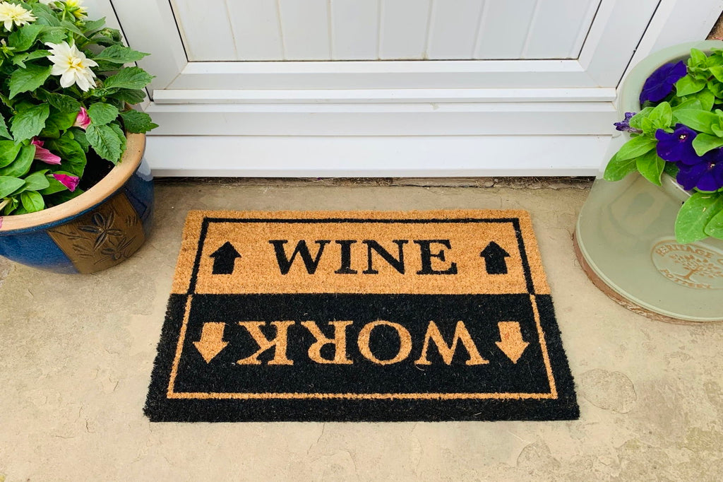 Wine & Work Door Mat Geko Products