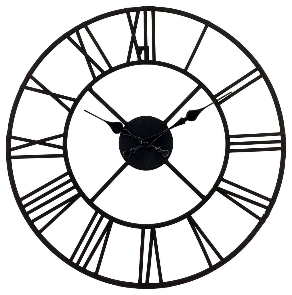 Metal Clock, Roman Numeral 40cm Geko Products