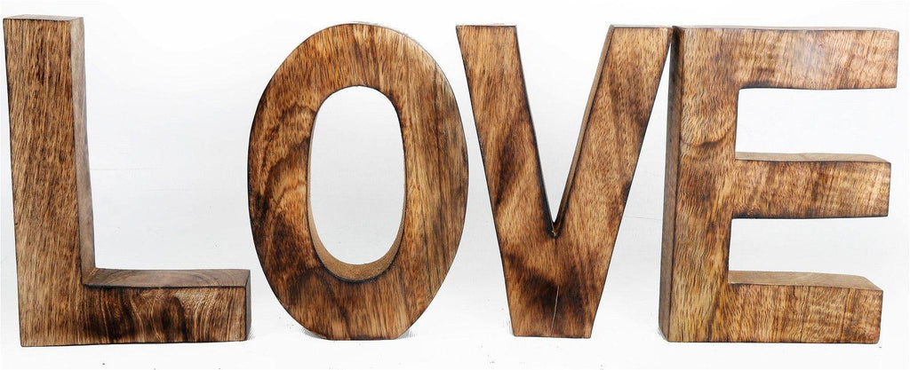 LOVE Wooden Letters Sign Geko Products