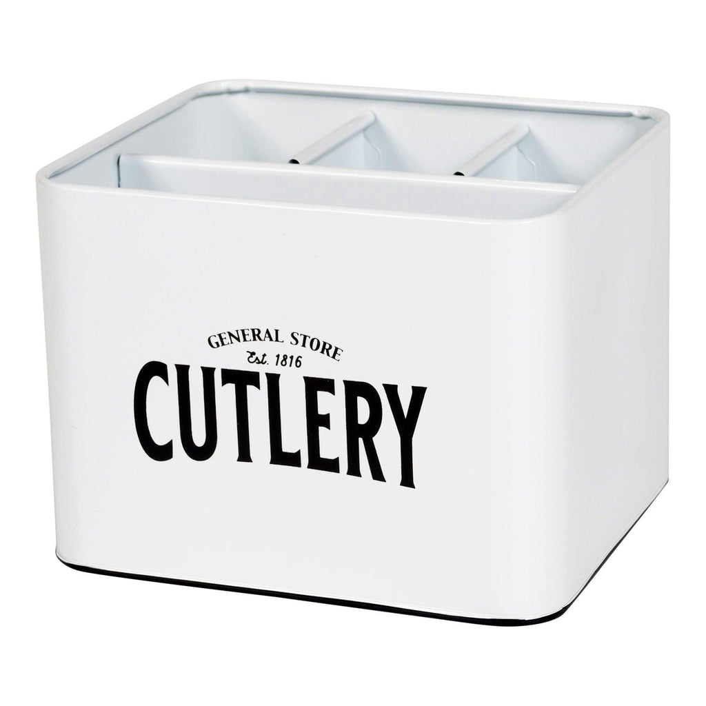 General Store Metal Cutlery Box 18x16cm Geko Products