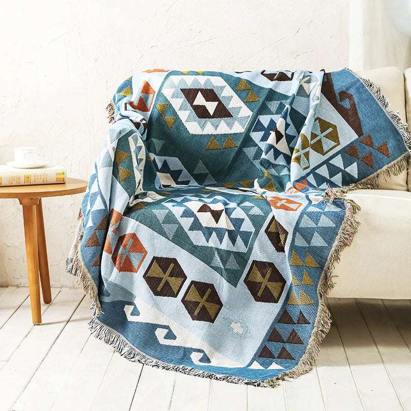 Plaid Blankets Knitted Nordic Sofa Cover MULTI N/A