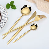 Kitchen Essentials Gold Cutlery Dinnerware Set Kitchen Essentials