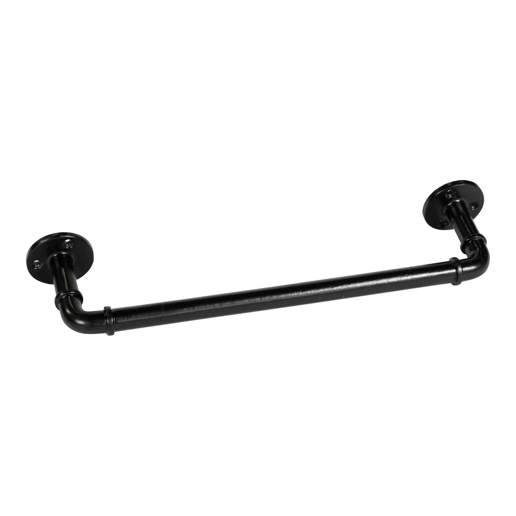 Black Iron Towel Rail 34cm Geko Products