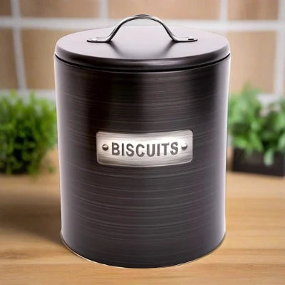 Black & Silver Biscuit Tin - Shades 4 Seasons