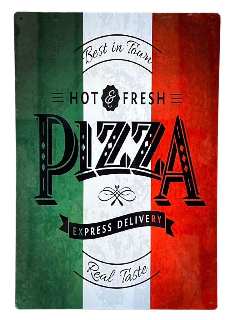 Metal Wall Sign - Pizza Italy Geko Products