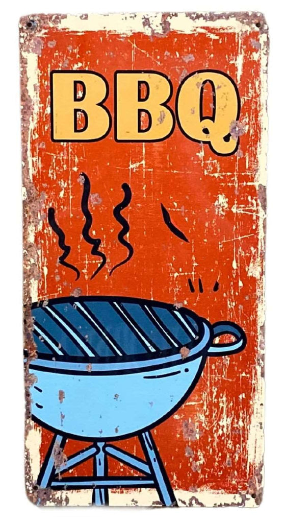 Metal Wall Sign - BBQ Barbeque Geko Products