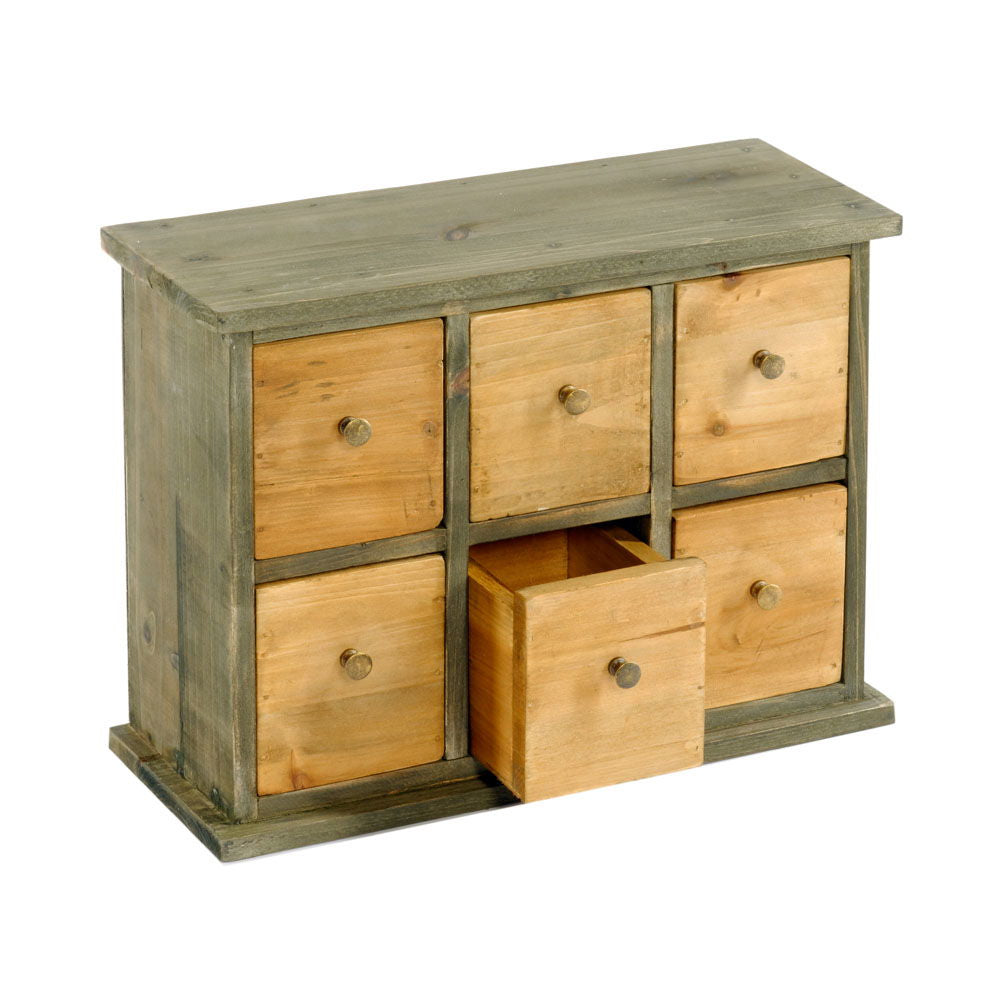 Six Drawer Storage Cabinet 32 x 13 x 24cm Geko Products