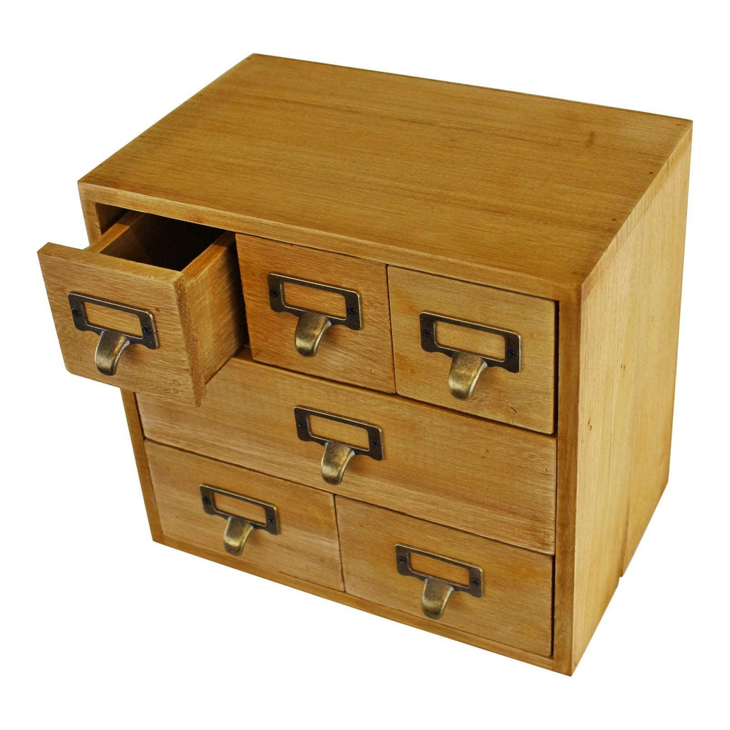 6 Drawer Storage Unit, Trinket Drawers Geko Products