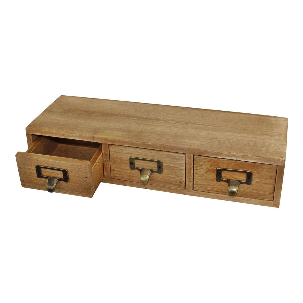 3 Drawer Single Level Small Storage Unit, Trinket Drawers Geko Products