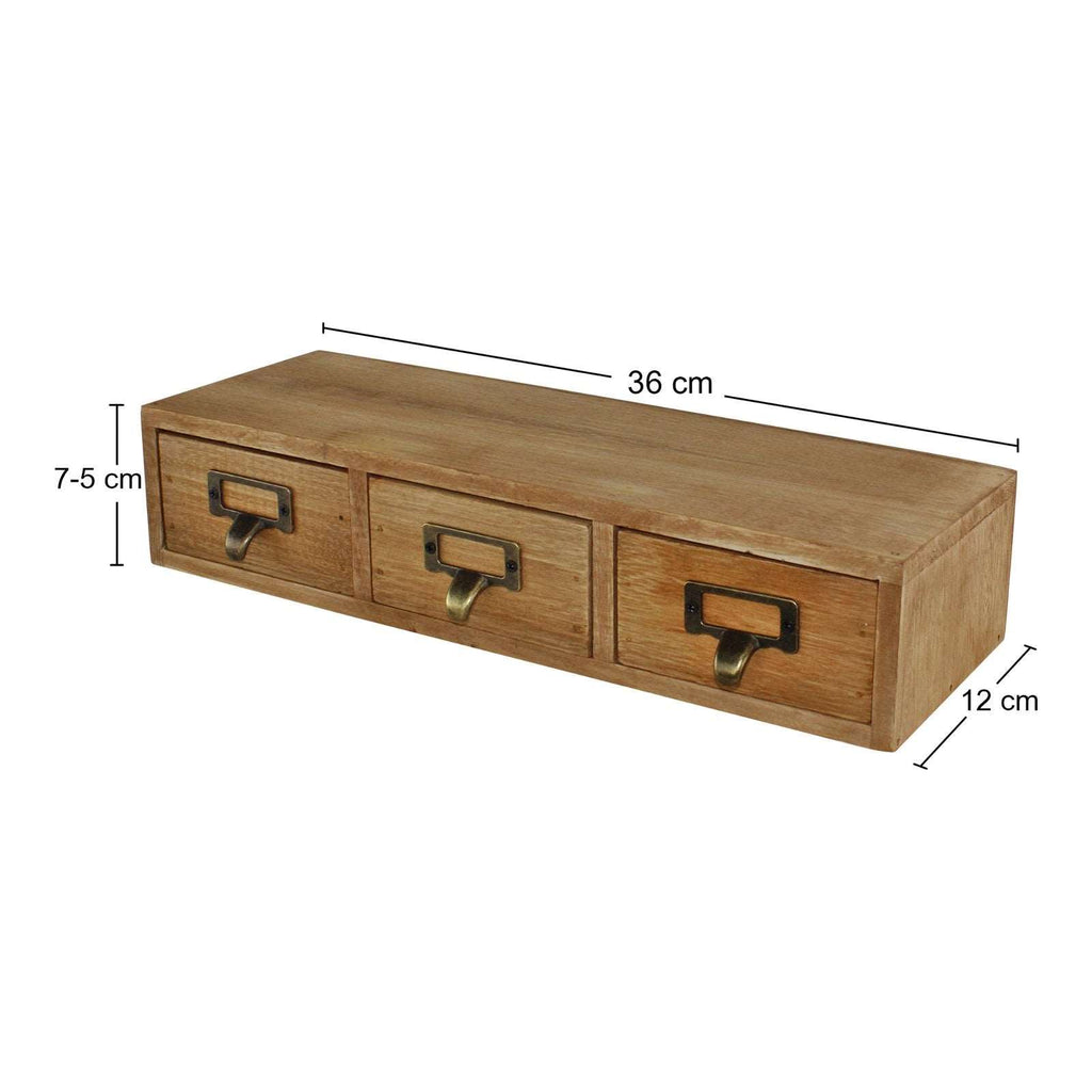 3 Drawer Single Level Small Storage Unit, Trinket Drawers Geko Products