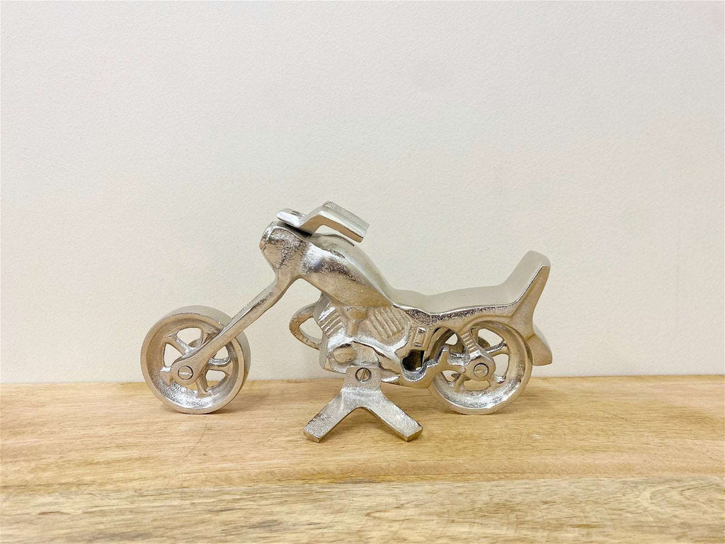 Silver Aluminium Motorcycle Ornament Geko Products