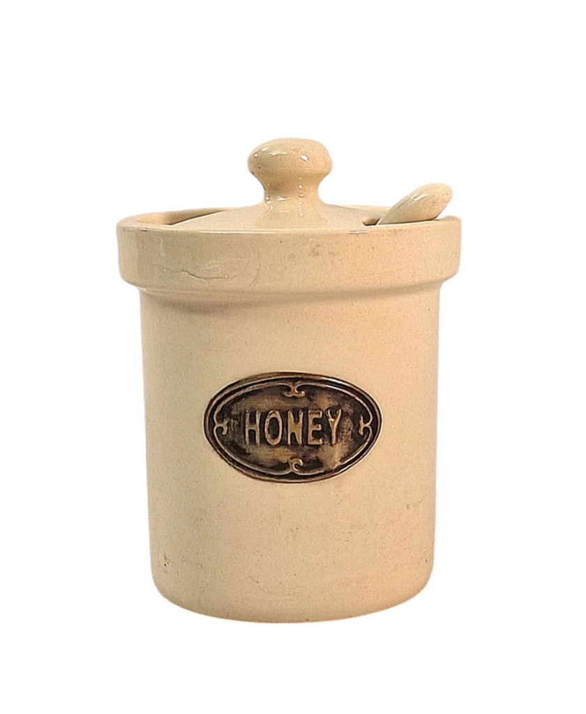 Ceramic Honey Jar with Ceramic Spoon Shades 4 Seasons