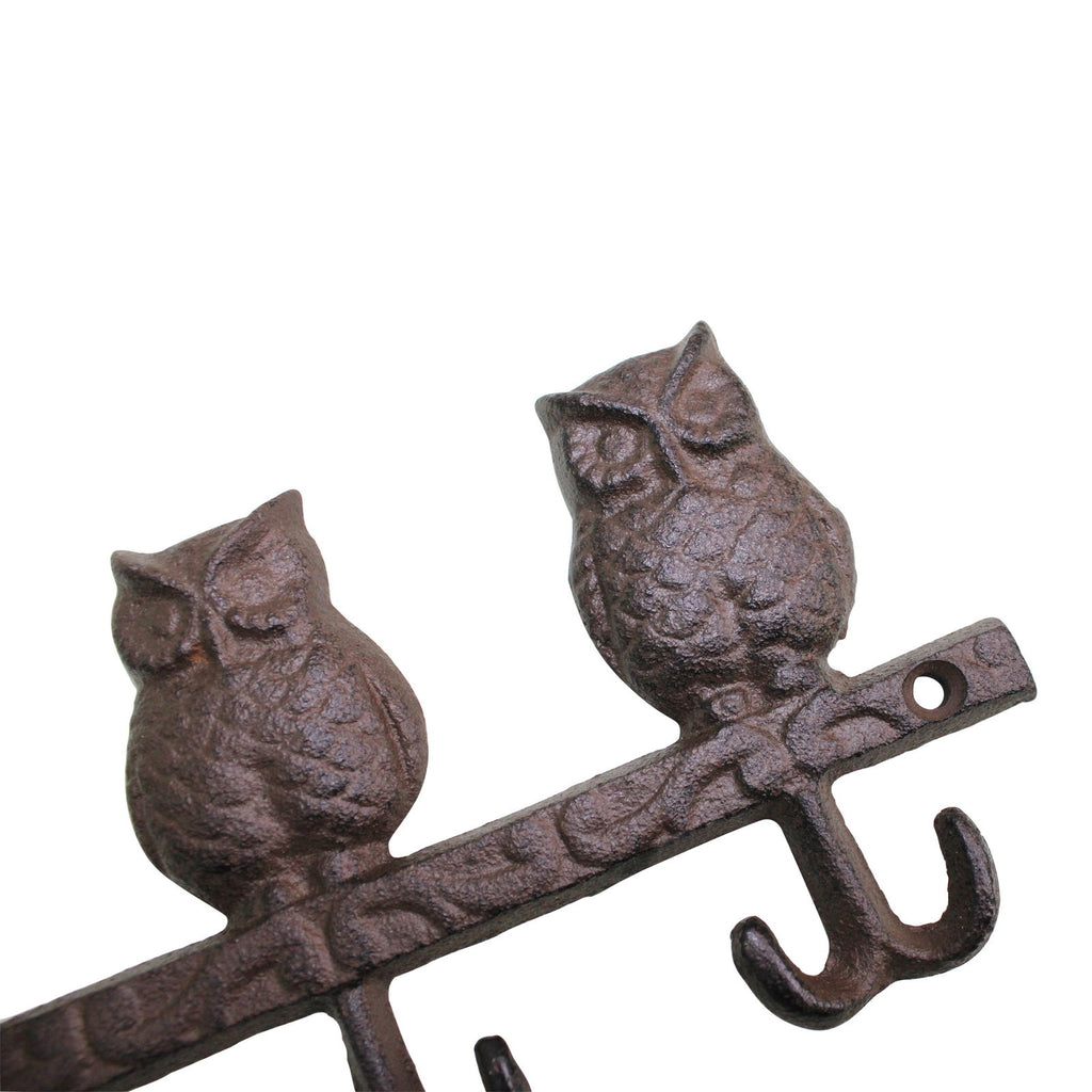 Rustic Cast Iron Wall Hooks, Owls Geko Products