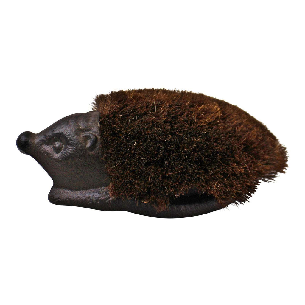 Cast Iron Garden Boot Brush, Hedgehog Design Geko Products