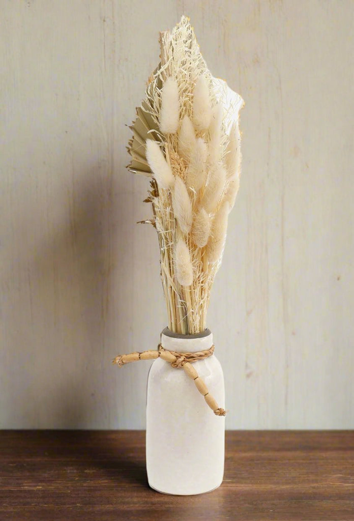 Mixed Dried Flowers In Ceramic Vase Geko Products