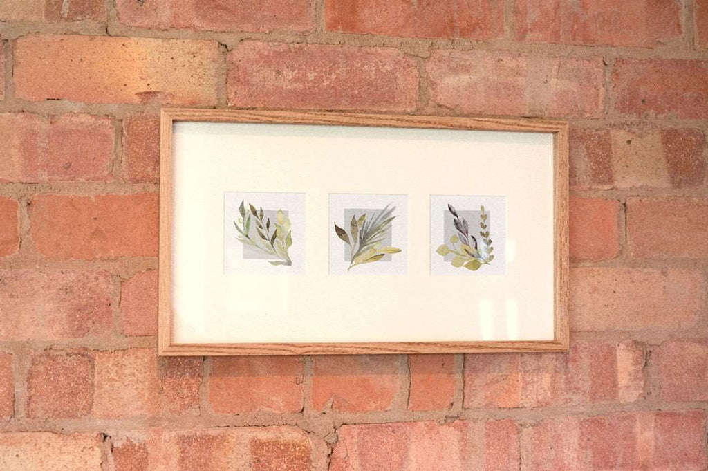 Triple Olive Art Wooden Frame Geko Products