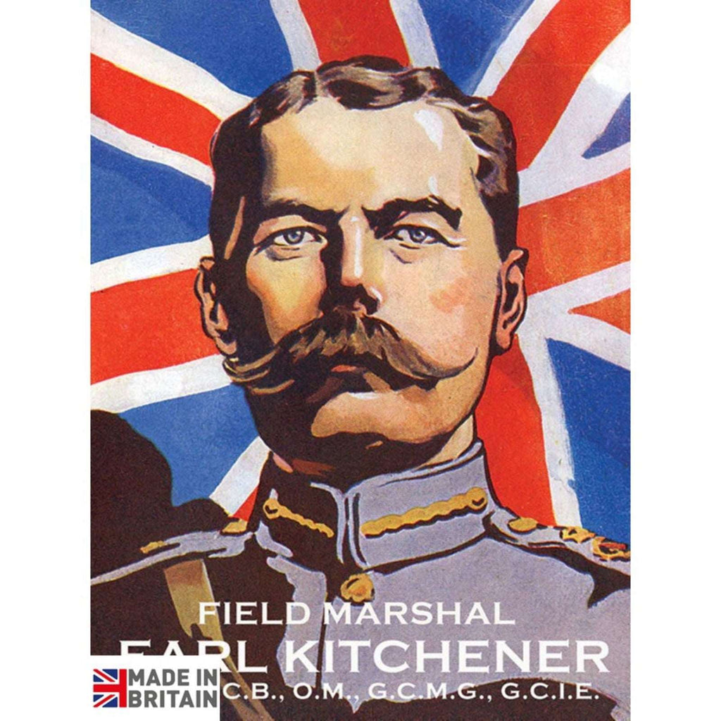 Small Metal Sign 45 x 37.5cm Vintage Retro Earl Kitchener Geko Products