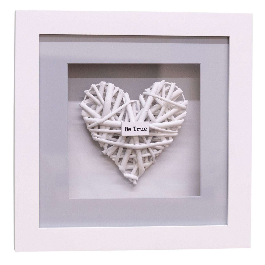 Set of 4 Be Kind Woven Heart Frames Geko Products