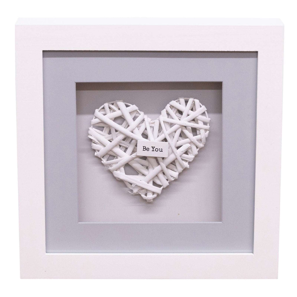 Set of 4 Be Kind Woven Heart Frames Geko Products