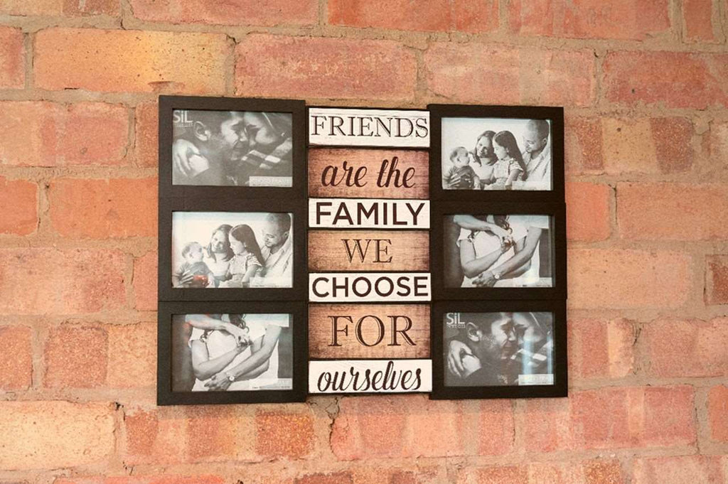 Family Themed Black Multi Photo Frame Geko Products