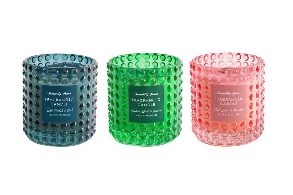 Bobbled Glass Candles Geko Products