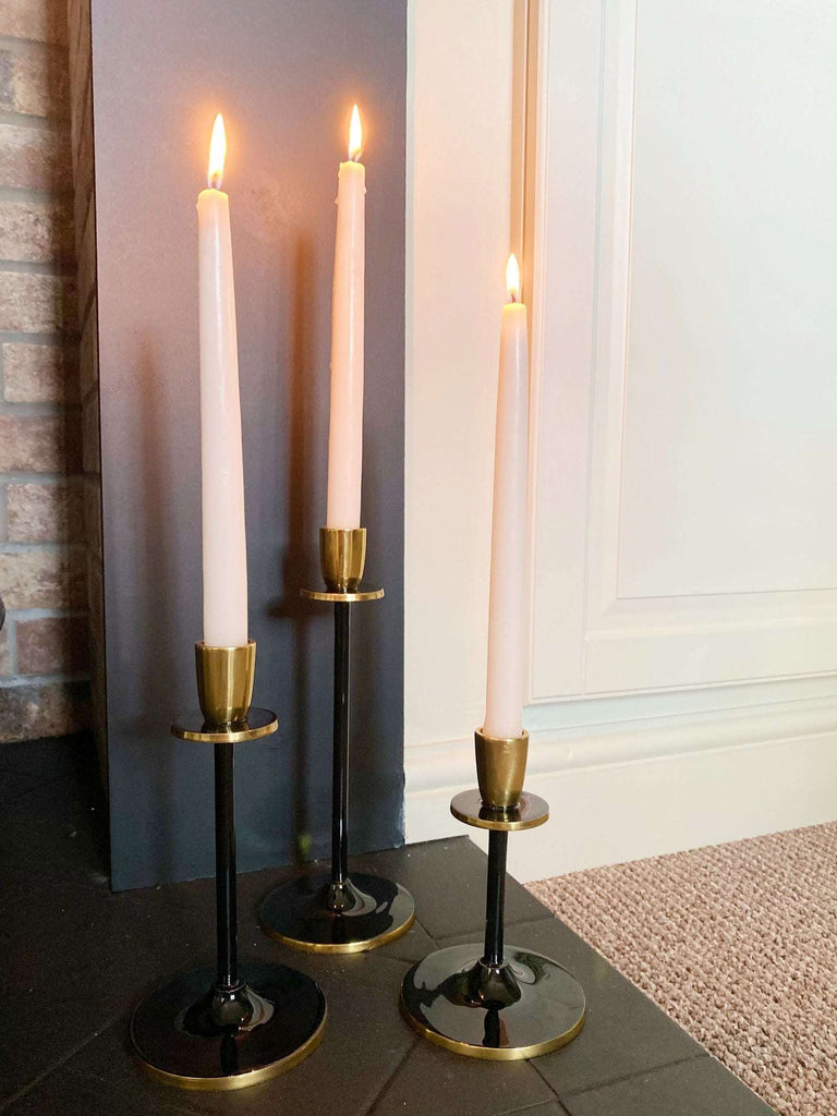 Large Black and Gold Candlestick Geko Products