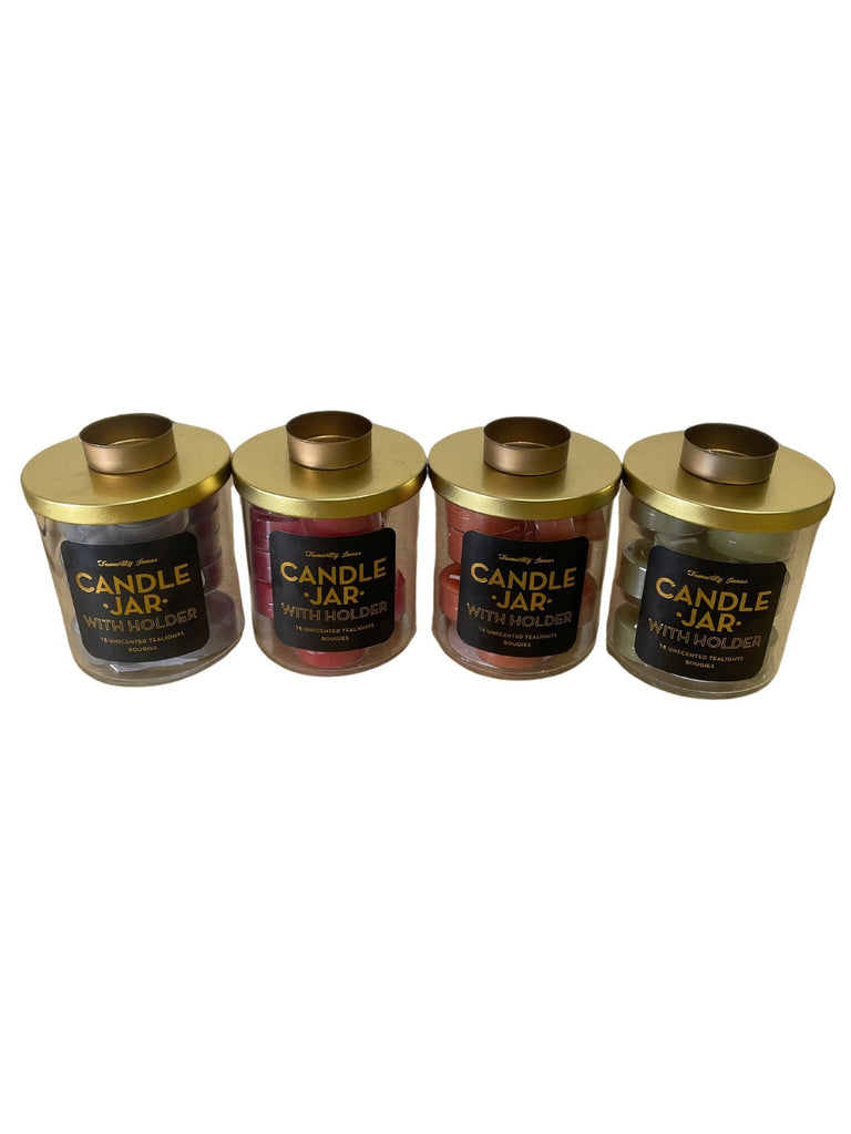 Multi Coloured Scented Tea Light Candles, Pack of 4 Geko Products