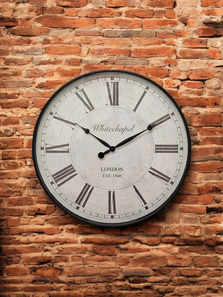 Roman Numerals Antique Style Wall Clock 50cm Geko Products