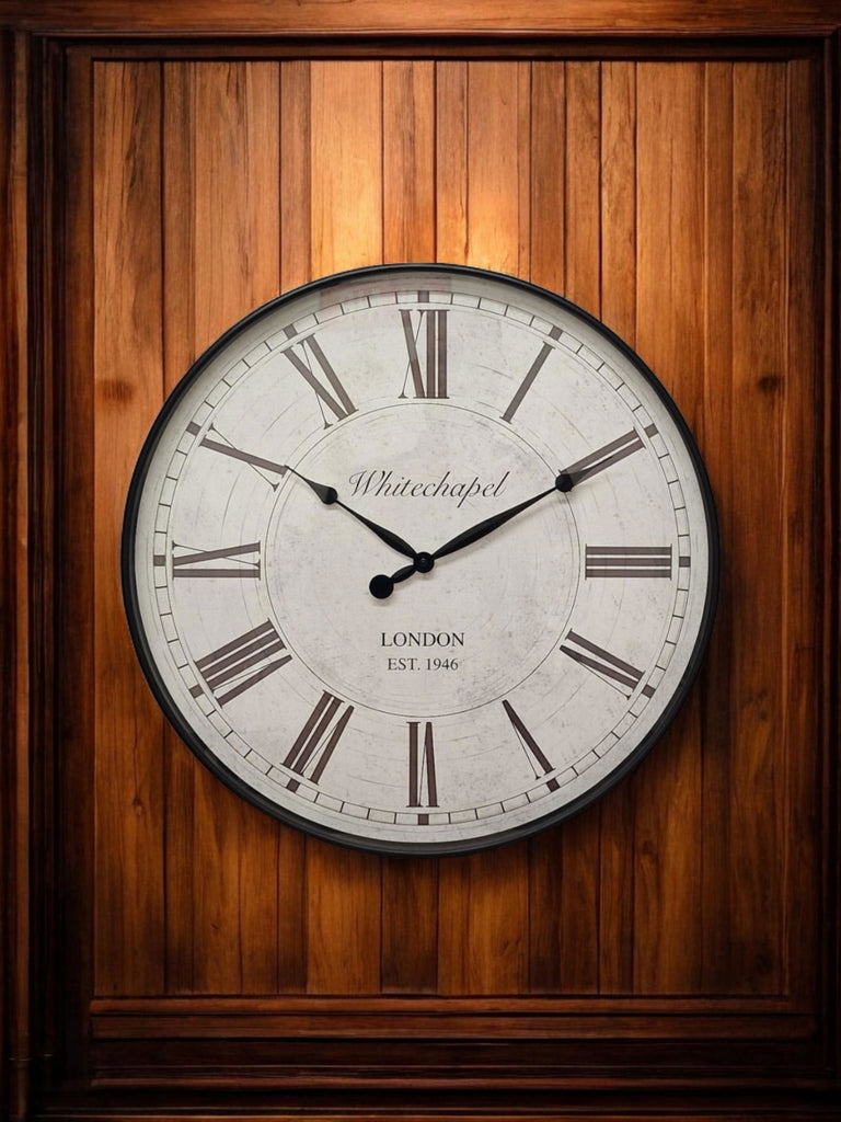 Roman Numerals Antique Style Wall Clock 50cm Geko Products