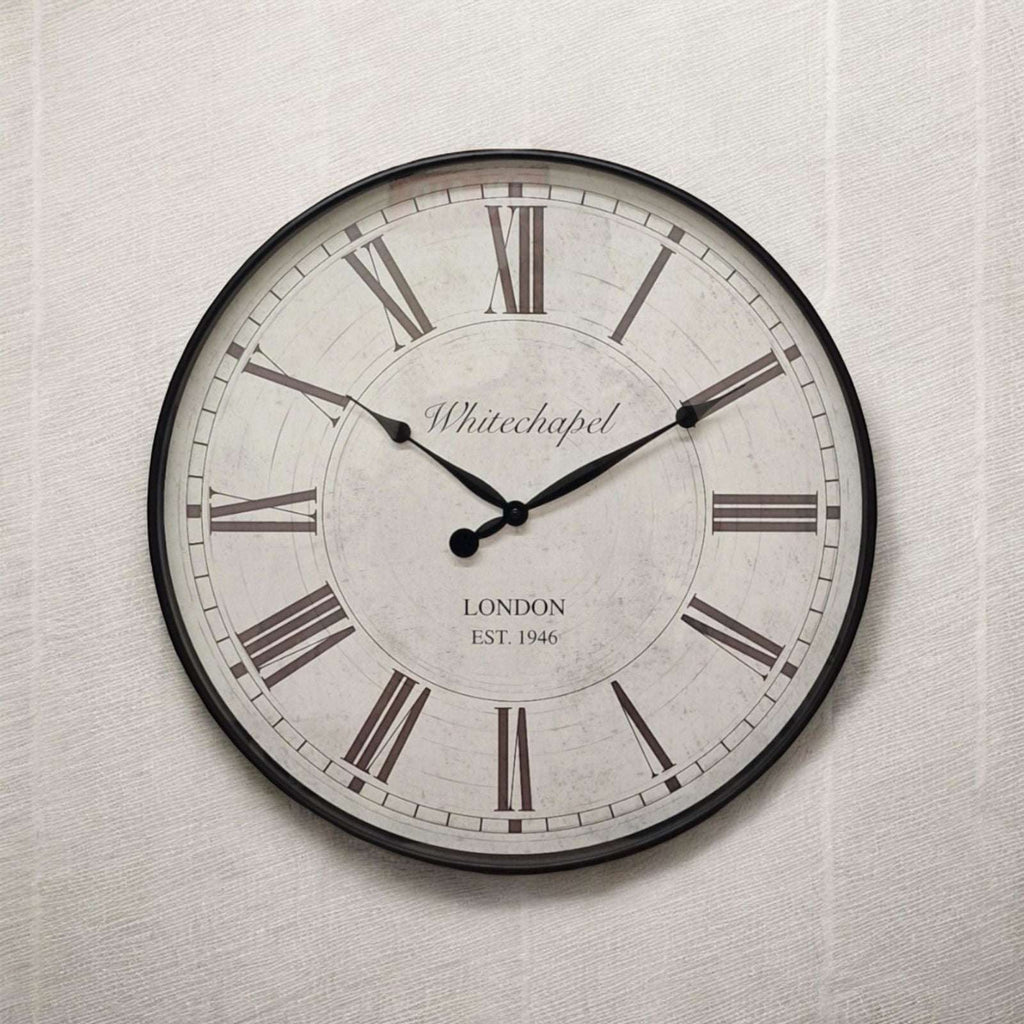 Roman Numerals Antique Style Wall Clock 50cm Geko Products