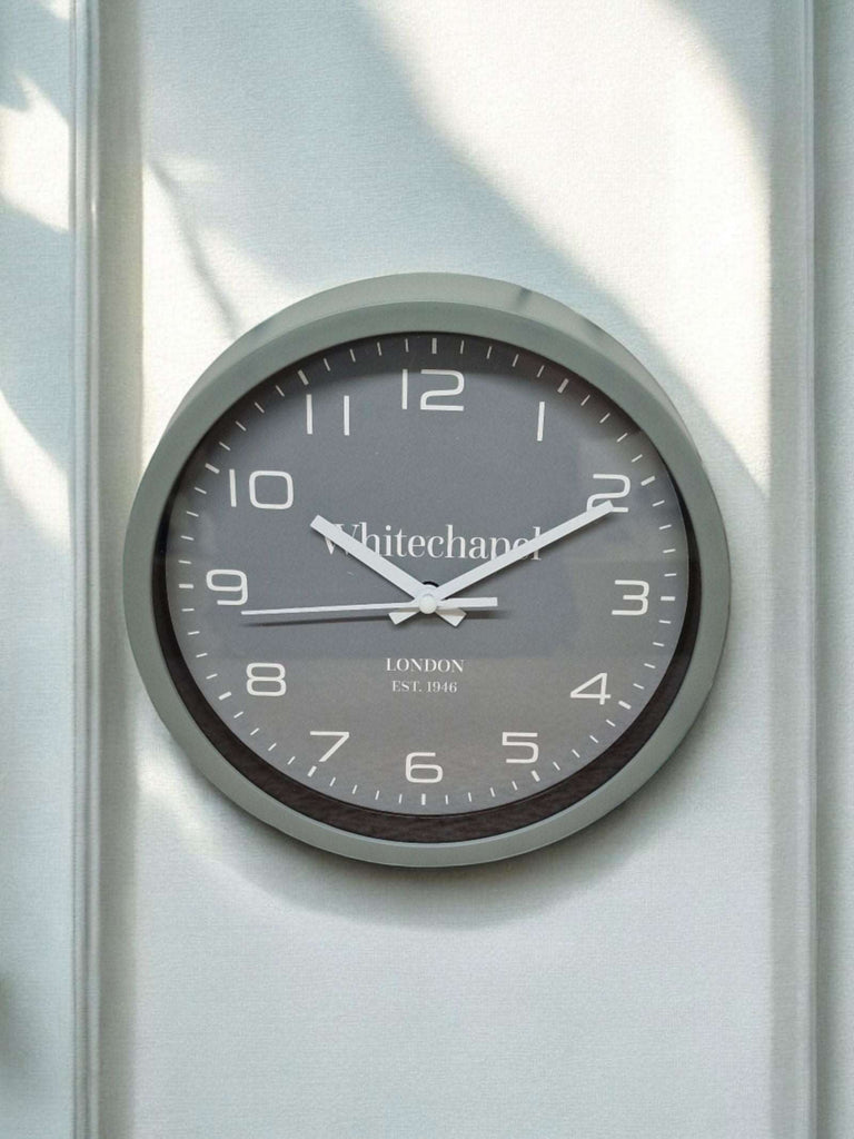 Grey Tonal Clock 20cm Geko Products