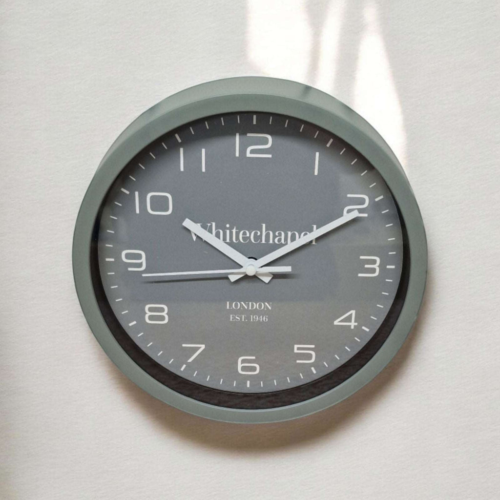 Grey Tonal Clock 20cm Geko Products