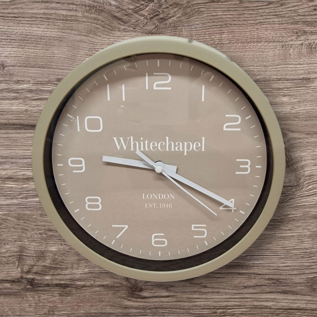 Taupe Tonal Clock 20cm Geko Products