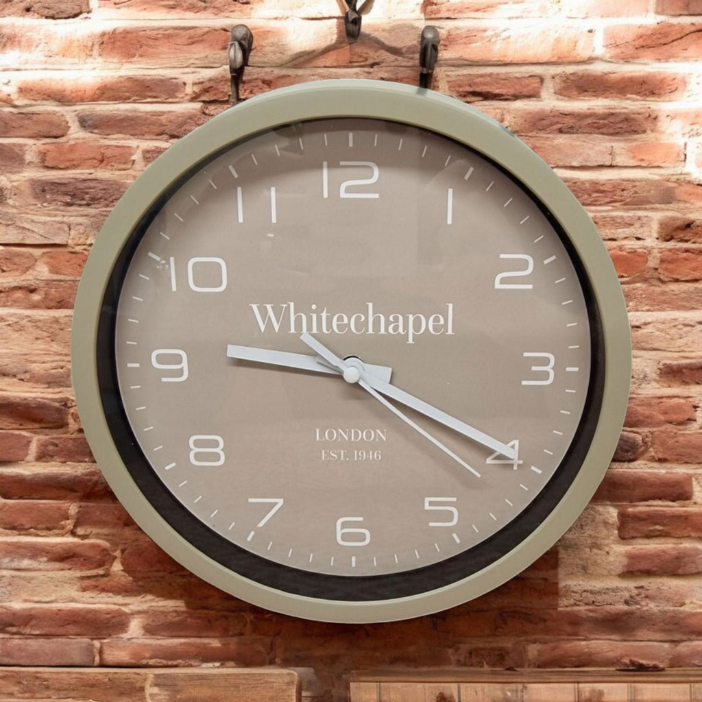 Taupe Tonal Clock 20cm Geko Products