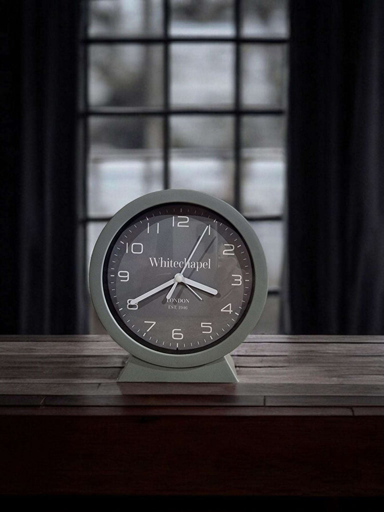 Grey Removable Mantle Clock 15cm Geko Products